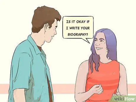 Напишите биографию Шаг 1