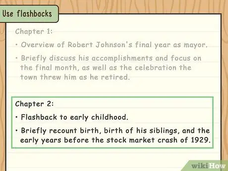 Напишите биографию Шаг 9