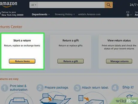 Вернуть товар на Amazon Шаг 16
