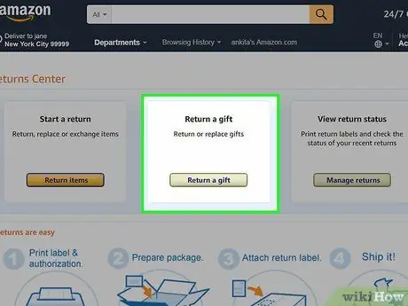 Вернуть товар в Amazon Шаг 7