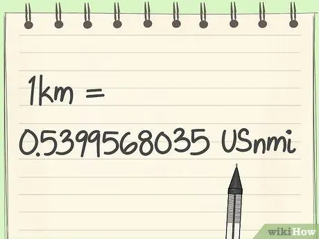 Преобразовать километры в мили Шаг 2