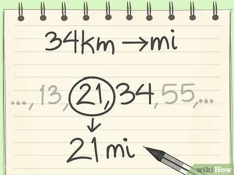 Преобразовать километры в мили Шаг 5