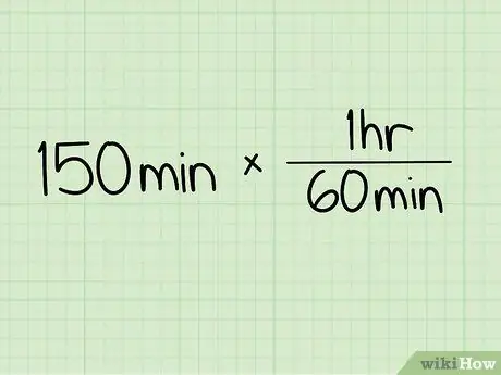 Преобразование минут в часы Шаг 2