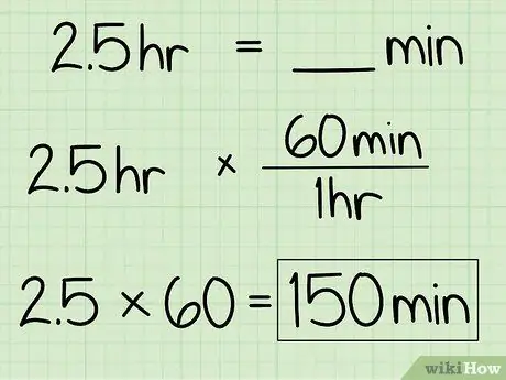 Преобразование минут в часы Шаг 4