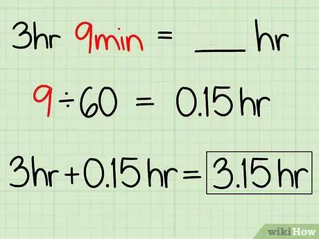 Преобразование минут в часы Шаг 5