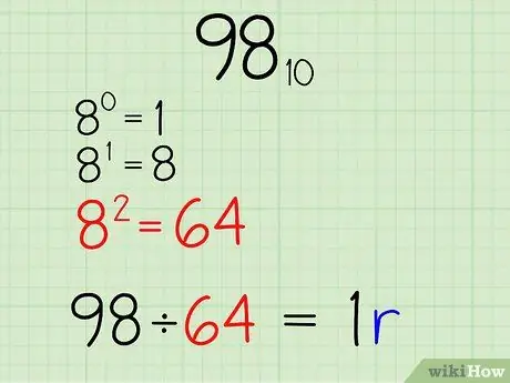 Преобразование десятичной системы в восьмеричную, шаг 4