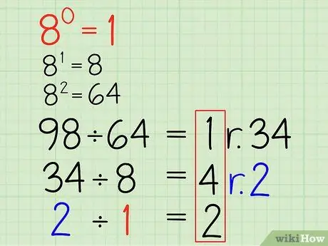 Преобразование из десятичной системы в восьмеричную. Шаг 7