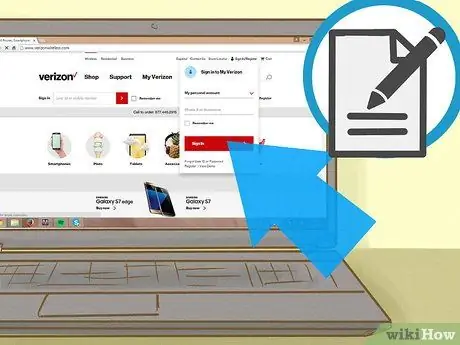 Заблокируйте номер на Verizon Step 1