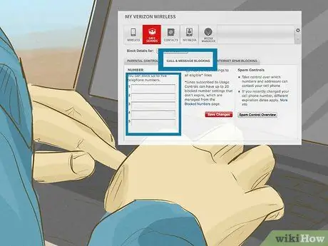 Заблокируйте номер на Verizon Step 3