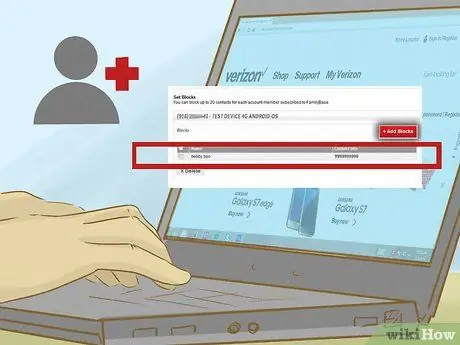 Заблокируйте номер на Verizon Step 9
