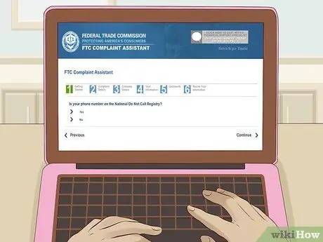 Сообщить о мошенничестве с телефонными звонками Шаг 3