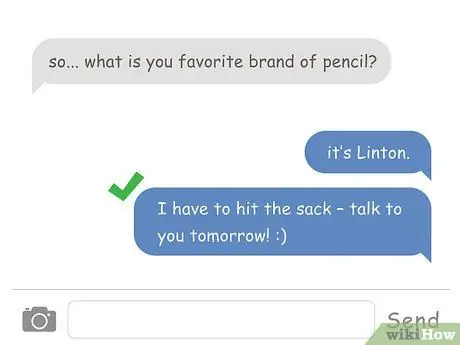 Завершение текстового разговора Шаг 3