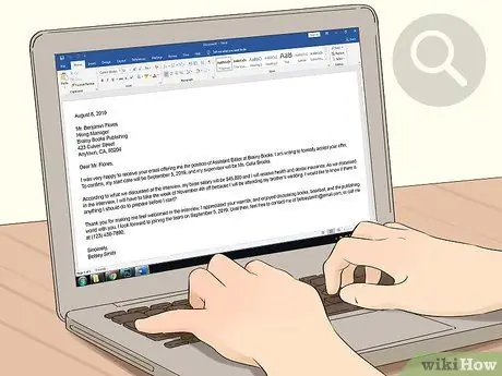 Напишите письмо о принятии решения Шаг 10