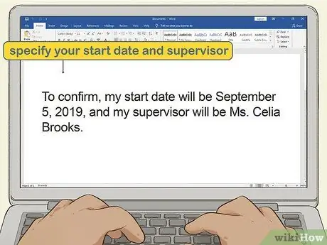 Напишите письмо о принятии решения Шаг 3