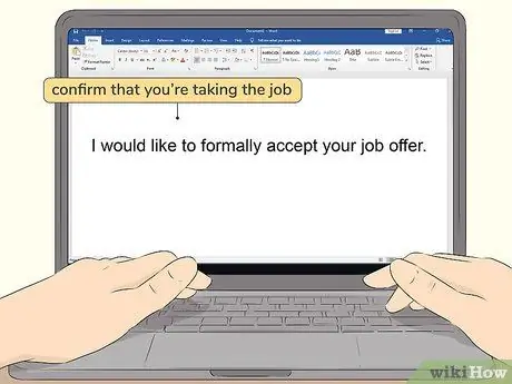Напишите письмо о приеме на работу Шаг 6