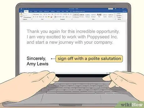 Напишите письмо о приеме на работу Шаг 9