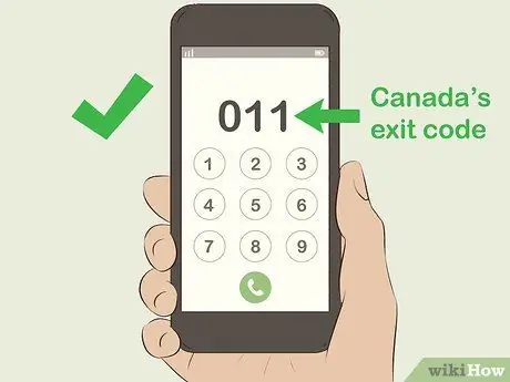 Звоните в Лондон из Канады Шаг 2