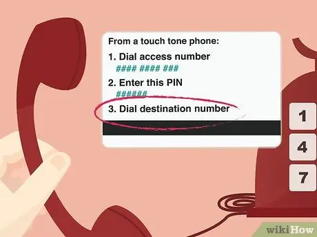 Используйте визитную карточку Шаг 4