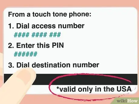 Используйте телефонную карту Шаг 6