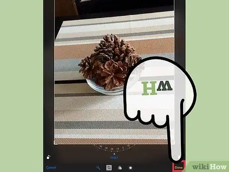 Поверните фотографии с помощью приложения iPad Photos. Шаг 6