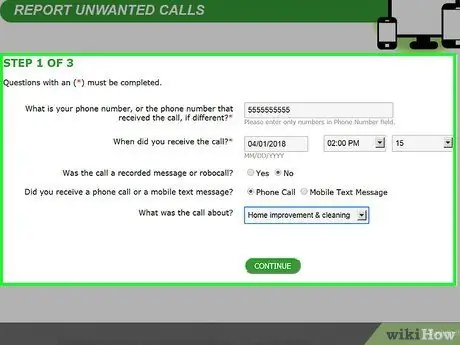 Сообщить о неприятных телефонных звонках Шаг 10