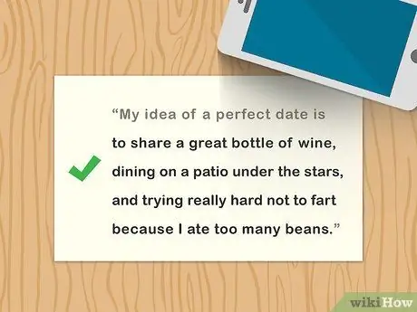 Напишите забавное личное объявление Шаг 10