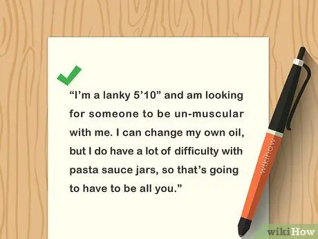 Напишите забавное личное объявление. Шаг 17