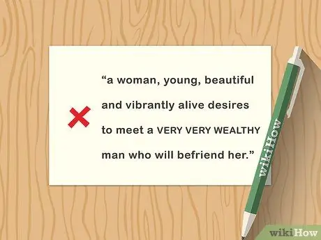 Напишите забавное личное объявление Шаг 8