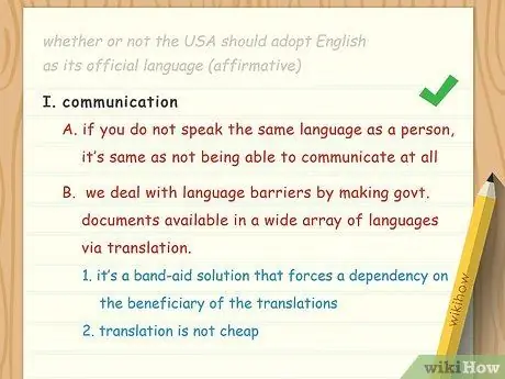 Напишите план дискуссии, шаг 6