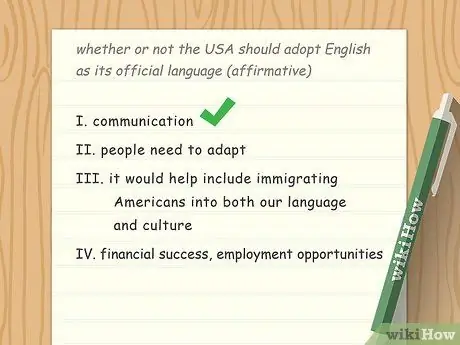 Напишите план дискуссии, шаг 4