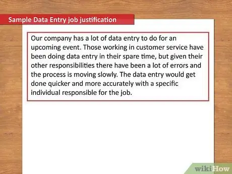 Напишите обоснование вакансии Шаг 4