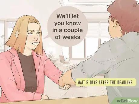 Спросите о статусе заявки после собеседования Шаг 13