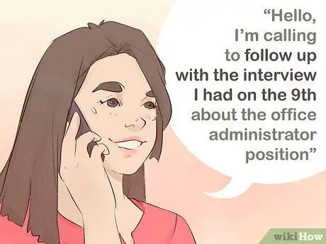 Спросите о статусе заявки после собеседования Шаг 3