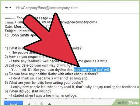 Проведите собеседование по электронной почте Шаг 8