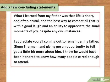 Написать панегирик отцу Шаг 11