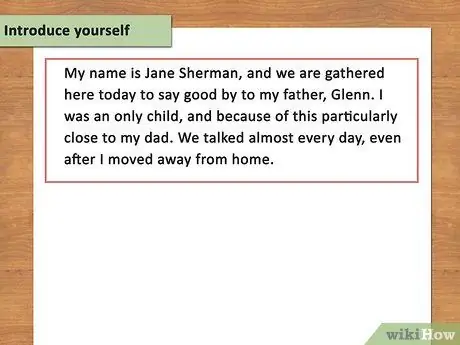 Напишите хвалебную речь отцу Шаг 5