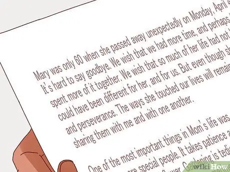 Напишите хвалебную речь матери, шаг 7