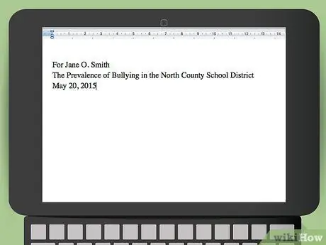 Напишите информационный документ Шаг 4