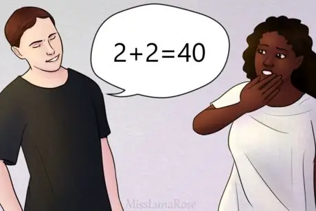 Мужчина лжет женщине