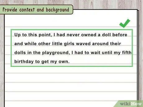 Начать описательное эссе Шаг 10