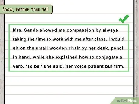 Начать описательное эссе Шаг 12