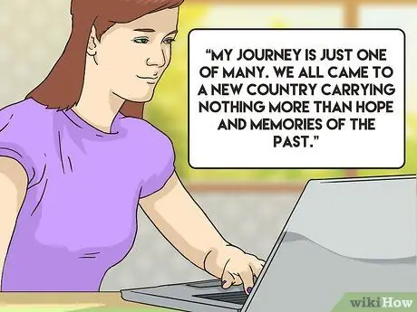 Начать личное повествование Шаг 5