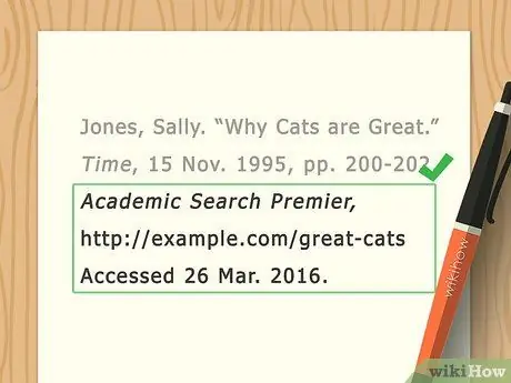 Цитируйте статью в журнале Шаг 6