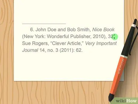 Форматирование сносок Шаг 10