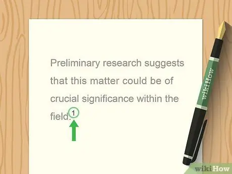 Форматирование сносок Шаг 2