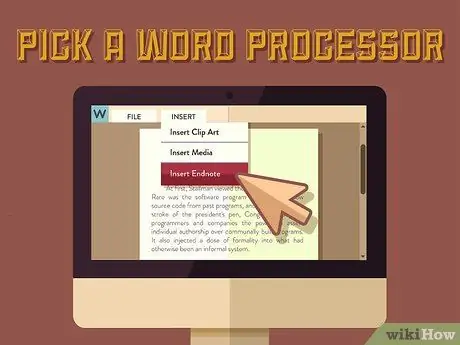 Сделайте концевые сноски, шаг 6