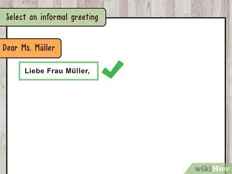 Написать письмо на немецком языке Шаг 6