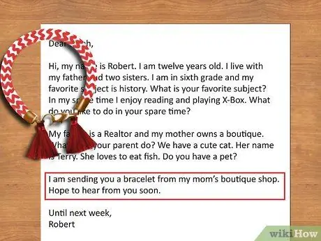 Напишите письмо другу по переписке. Шаг 10