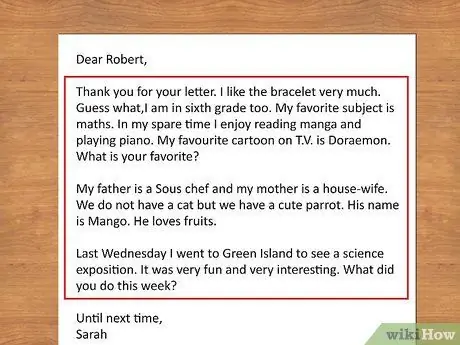 Напишите письмо другу по переписке. Шаг 11