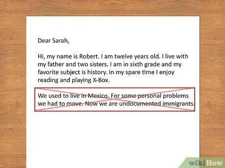 Напишите письмо другу по переписке. Шаг 3